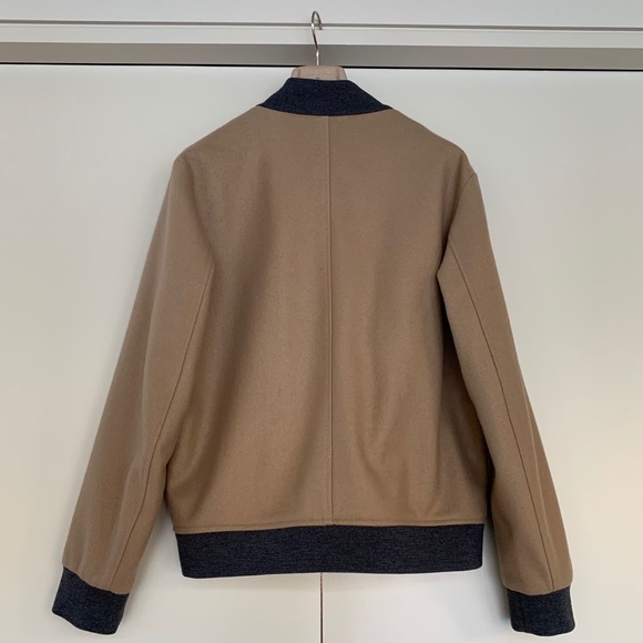 Saks Fifth Avenue Men’s Camel Bomber Jacket - Picture 2 of 5